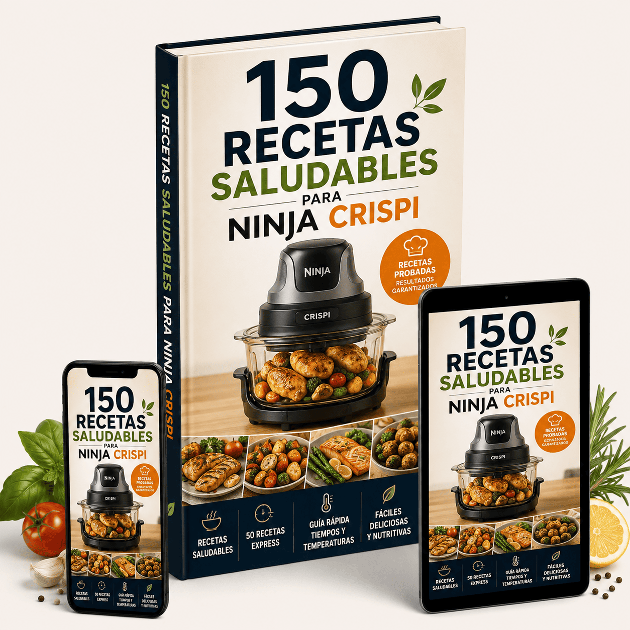 150 Recetas Saludables para Ninja Crispi